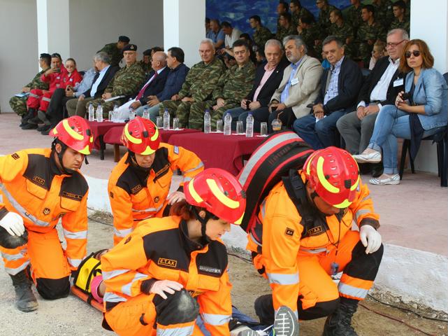 Από την επίδειξη του ΕΤΑΚ του 747 του Ειδικού Τάγματος Μηχανικού στο Λουτράκι