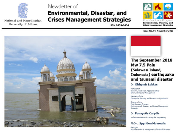 EDCM Newsletter #9 - The September 2018 Mw 7.5 Palu (Sulawesi Island, Indonesia) Earthquake & Tsunami Disaster