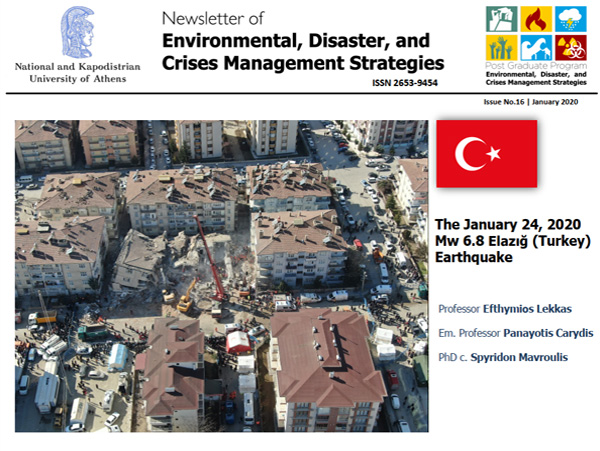 Newsletter #16 - The January 24, 2020 Mw 6.8 Elazığ [Turkey] Earthquake