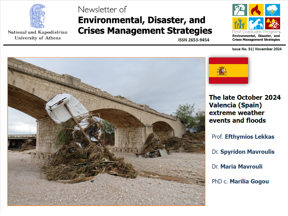 Newsletter #31 - The late October 2024Valencia (Spain) extreme weather events and floods